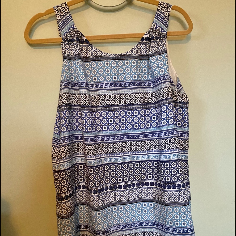 Patterned shift dress